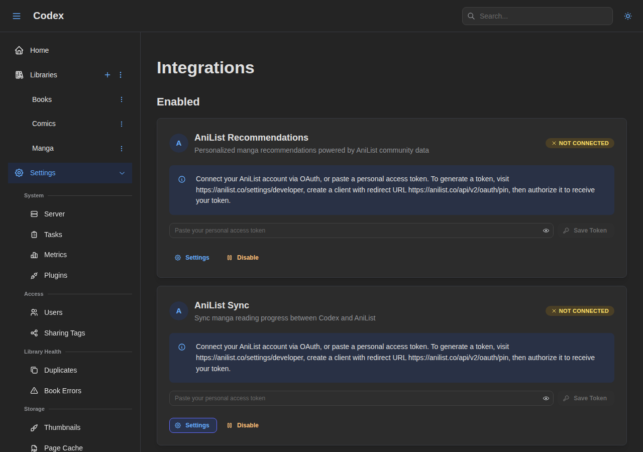 User Integrations - All Enabled